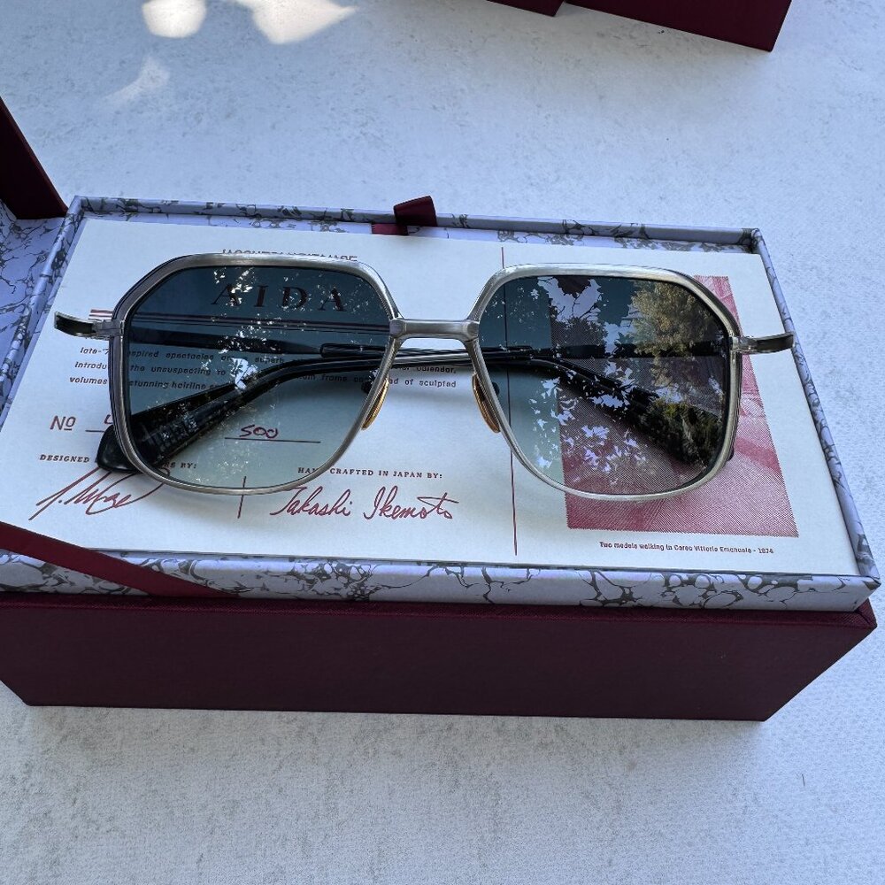 Jacques Marie Mage Aida Silver Midnight gradient  sunglasses